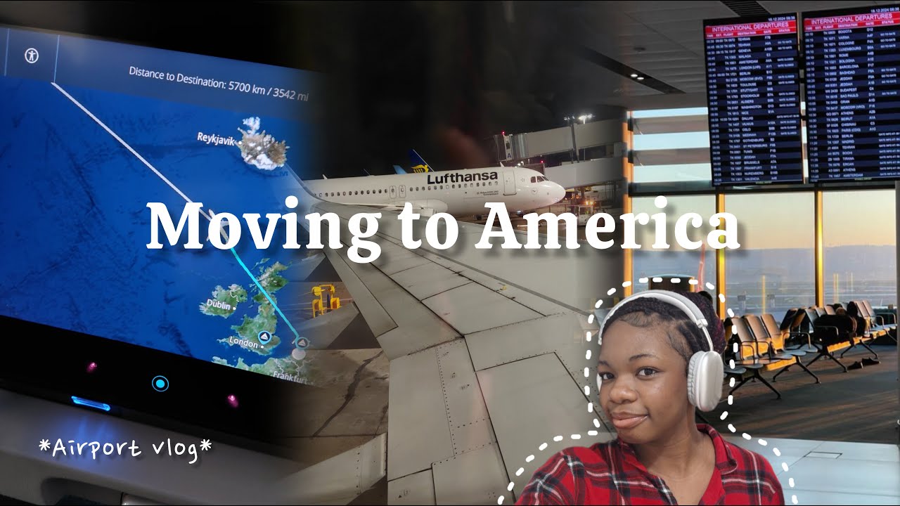 I Moved to America 🇺🇸 | Airport Vlog + Goodbye UK | Crossing Continents Ep. 4