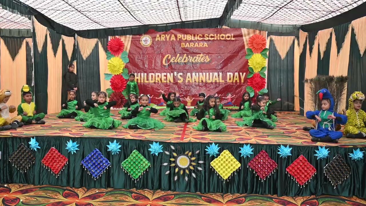 #ARYA PUBLIC SCHOOL #BARARA #annualday #K G CLASS GROUP #JUNGLE JUNGLE