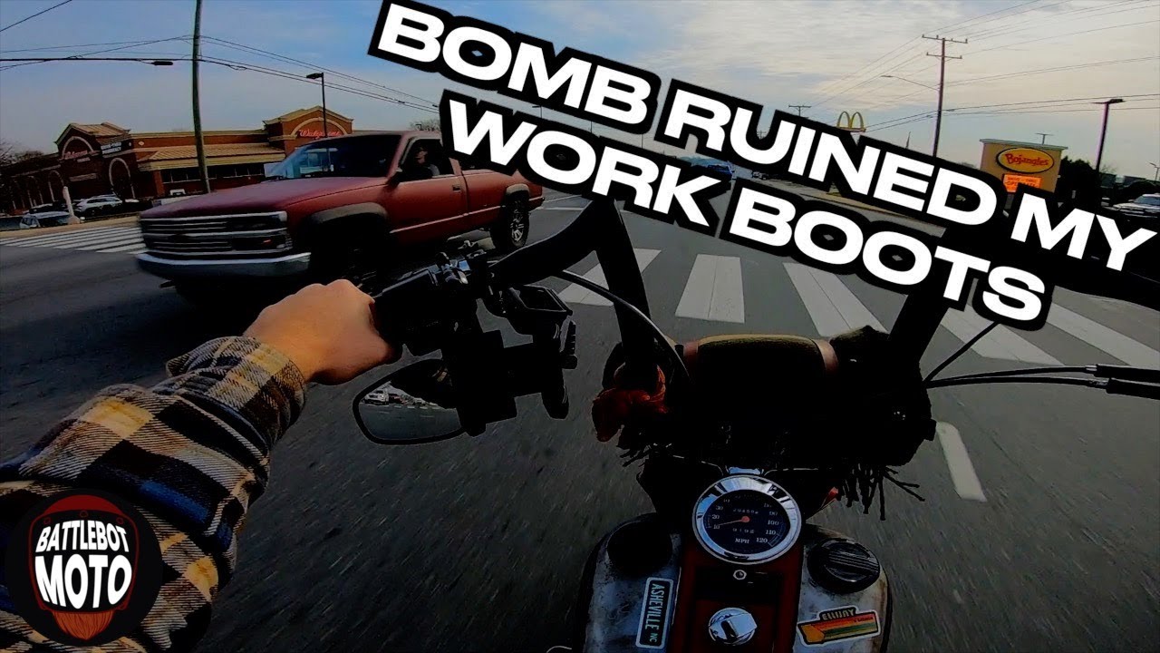 Why I ride motorcycles with no legs. (Harley Fatboy)
