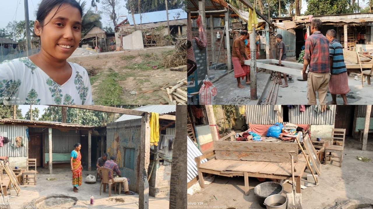 ঘরের জিনিস পত্র সব সারা বাড়িত‌ এলোমেলো করি পরি আছে কদ্দিন বাড়ি ঠিক হবে জানি না 🥺 #villagelife 