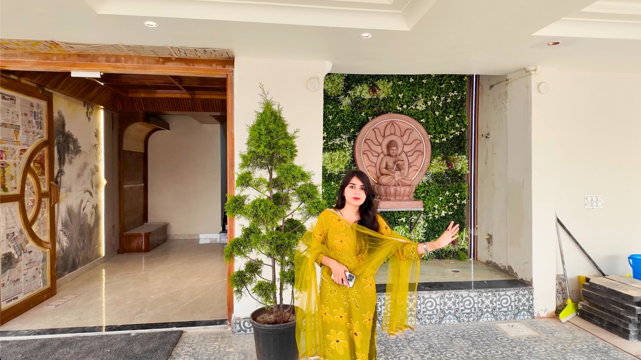3BHK LUXURIOUS FLAT TOUR WITH BEAUTIFUL INTERIOR DESIGN.1500 SQFT AREA.