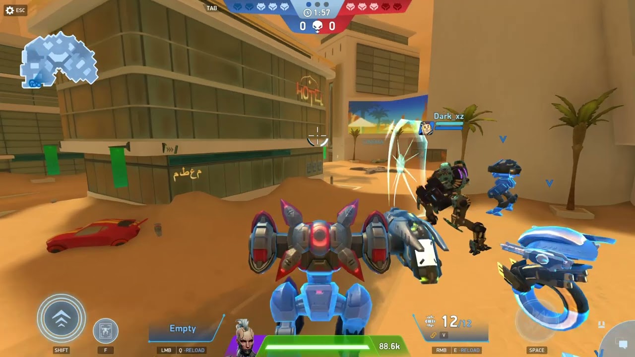 Mech Arena kILL TERBANYAK LAWAN AUTO NGINCAR GUE #mecharena #gaming #midgame #volti #seeker #nomad