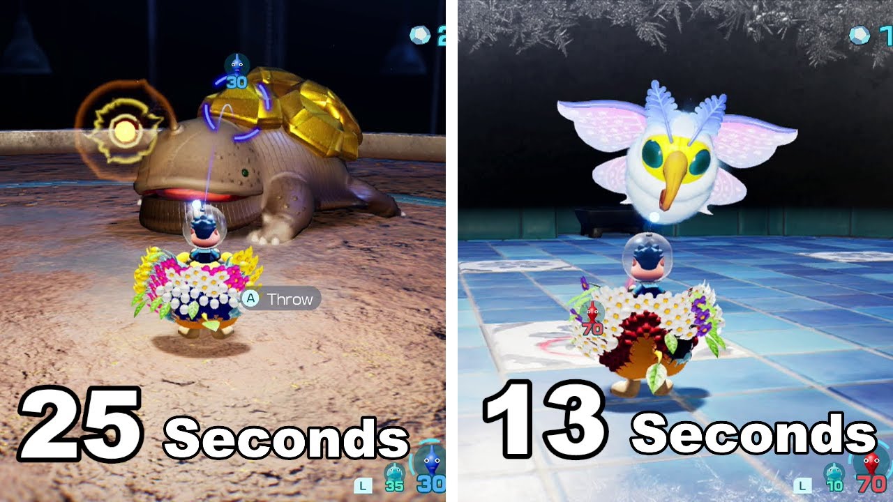 Gildemander and Snowfake Fluttertail Hero Hideaway Pikmin 4