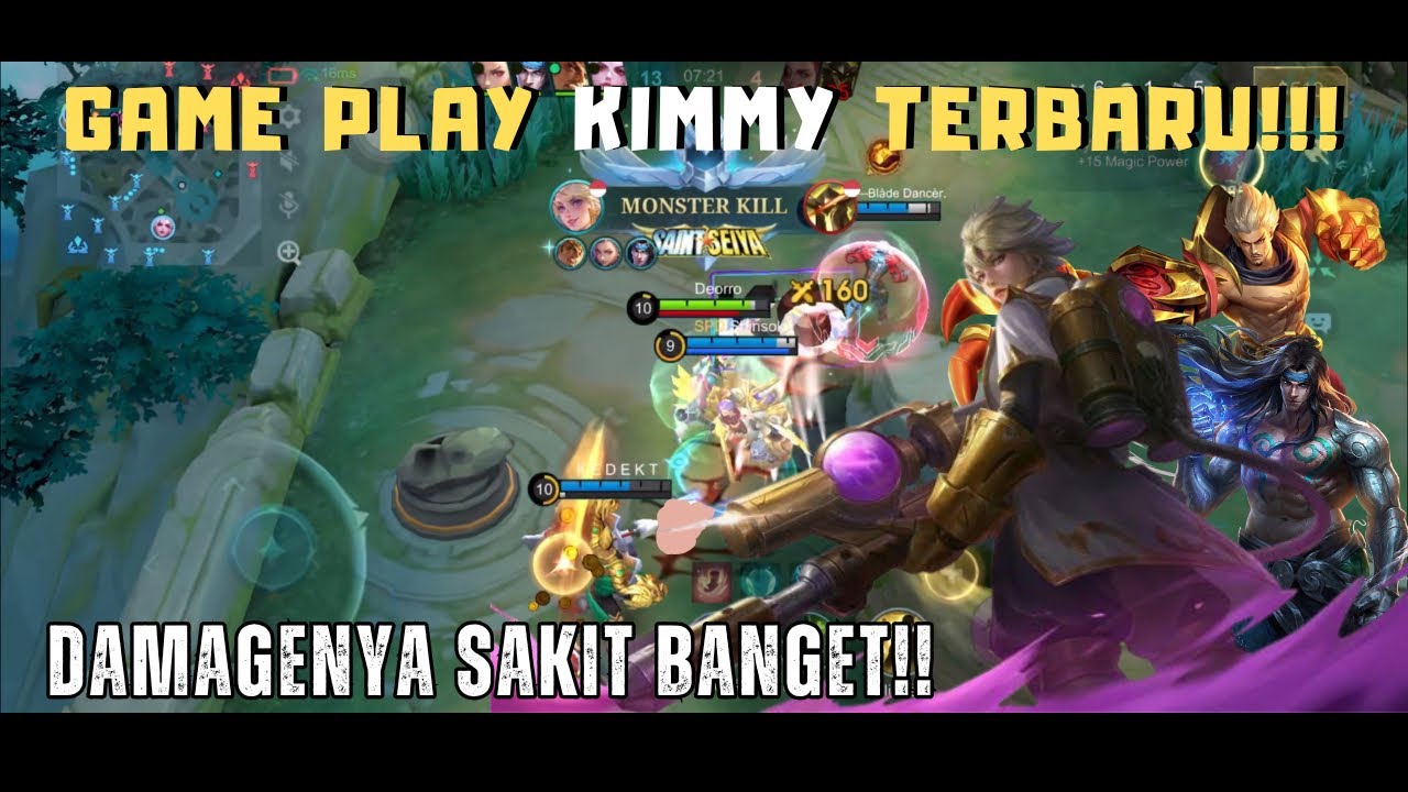 GAME PLAY KIMMY TERBARU!! SAKIT COY!! #mlbb #gameplay #mobilelegends #gaming 