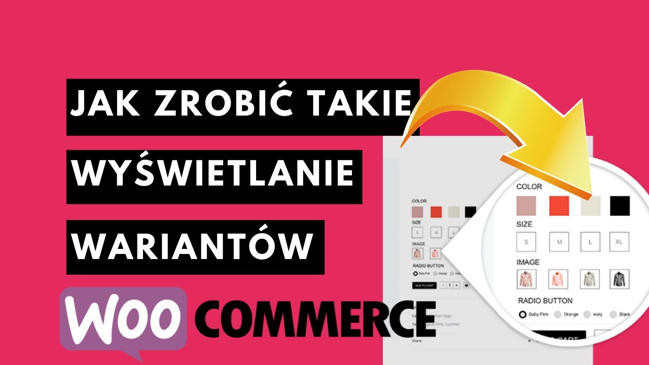 Produkt z wariantami w Sklepie Na Woocommerce [Wtyczka Variation Swatches]
