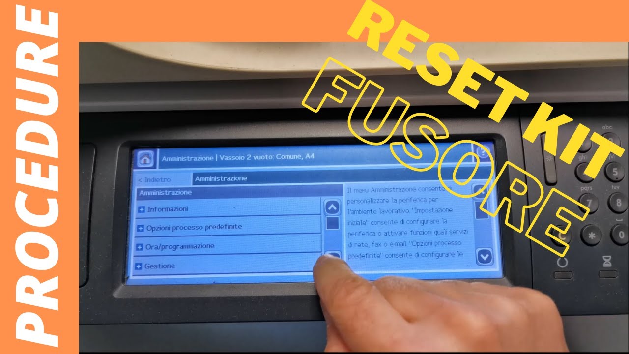 Come resettare il fusore della HP color laserjet CM 3530
