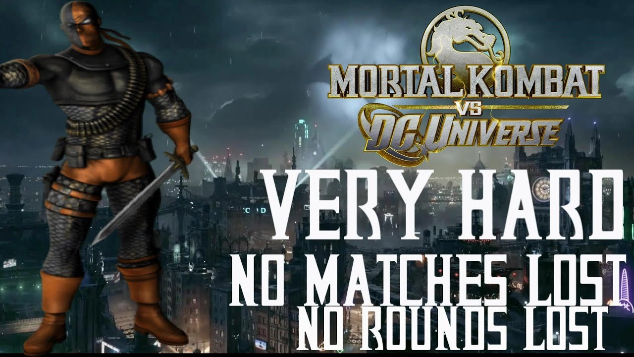 Mortal Kombat против DC Universe — Дэфстроук — Очень сложно — Ни одного проигранного раунда или м...