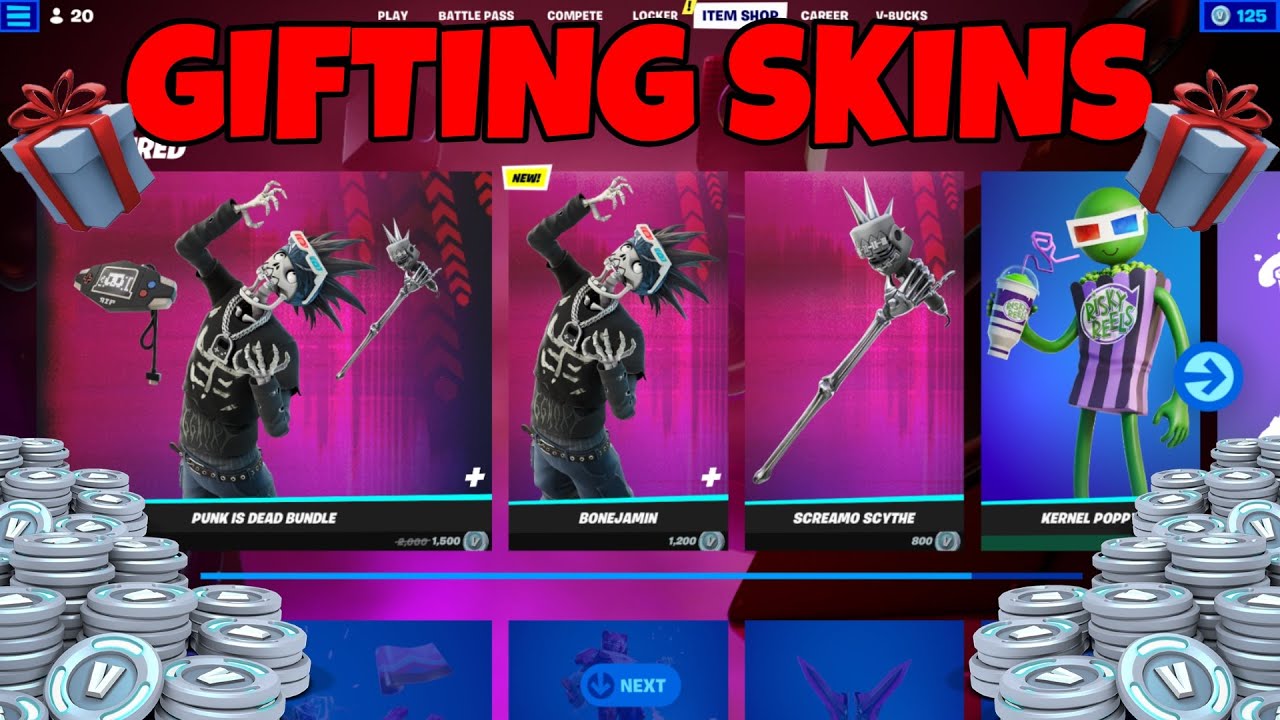 🔴NEW ITEM SHOP UPDATE - GIFTING SKINS TO SUBS FORTNITE WINS (FORTNITE BATTLE ROYALE)