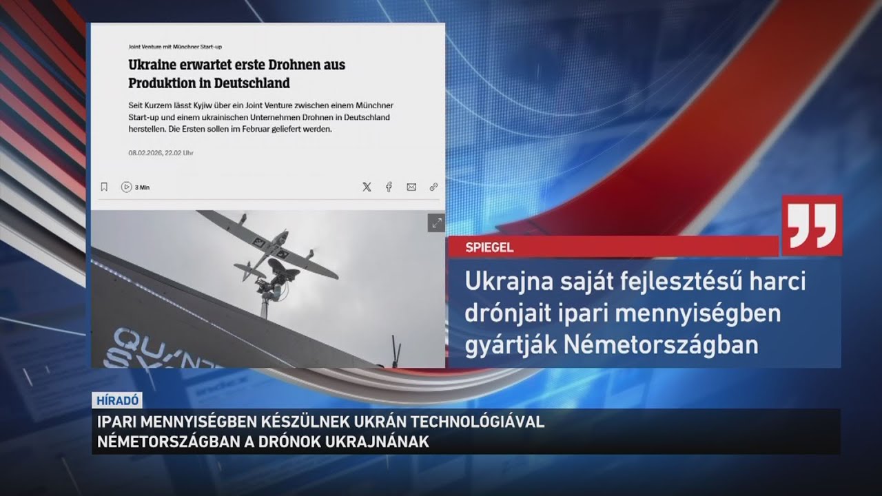Ipari mennyiségben készülnek ukrán technológiával Németországban a drónok Ukrajnának