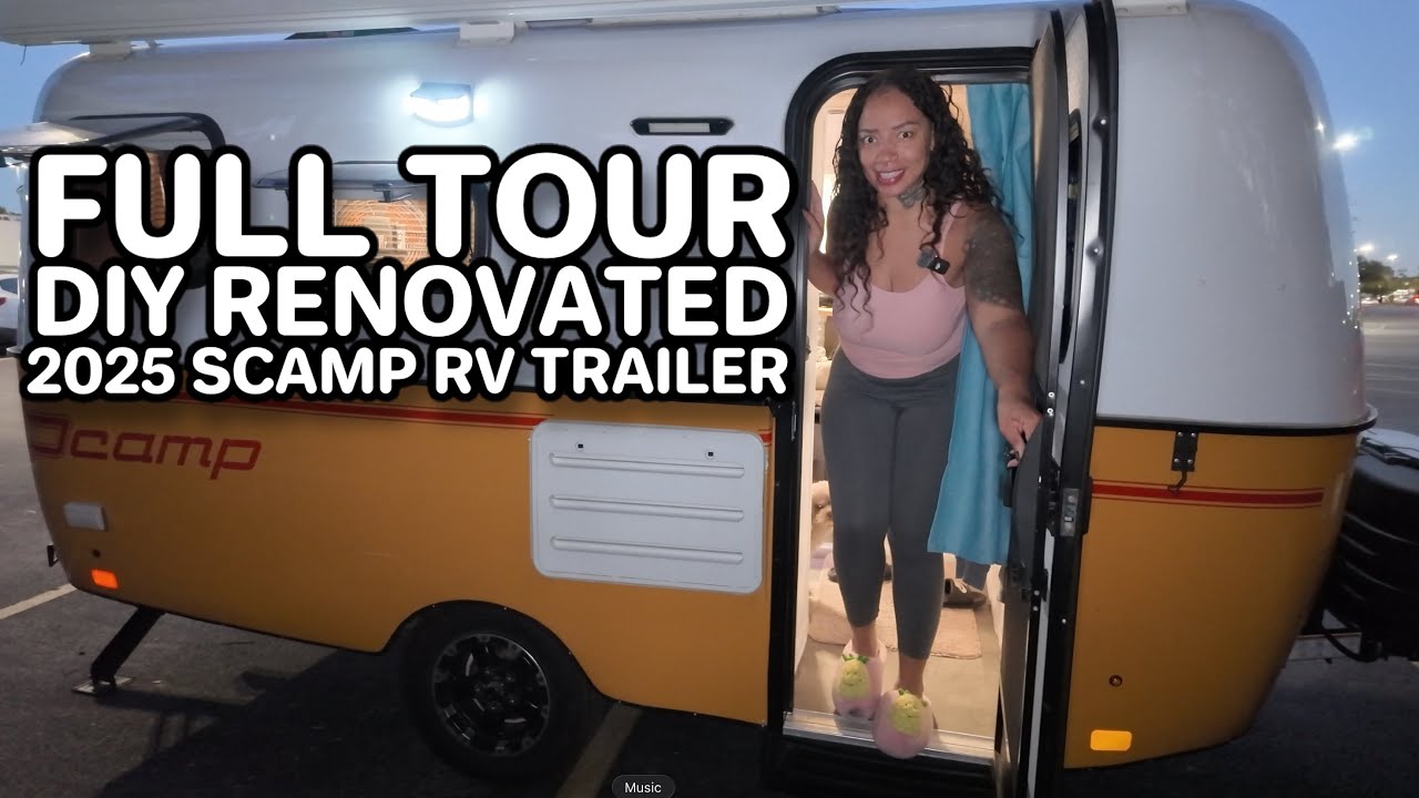 Жизнь в крошечном автодоме: ОБНОВЛЕНИЕ Scamp Tour 2025! Мой полный обзор ремонта своими руками 🔥