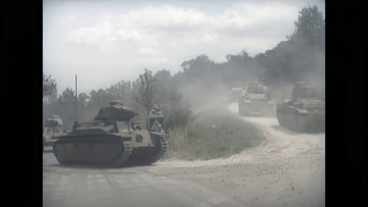 French Tank Forces Before WWII - Original Colorized-Restored Footage