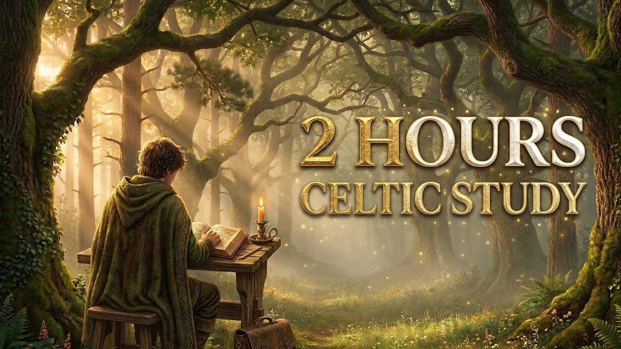 2 Hour Study Music | Celtic Forest Ambient for Deep Focus