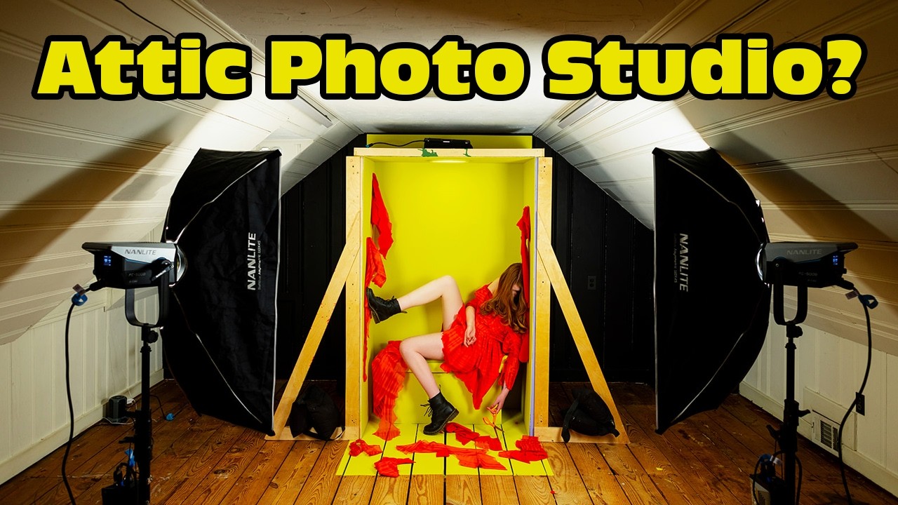 Turning Our Attic Into a Photo Studio (25 Photoshoots in 100 Days) | Set 1
