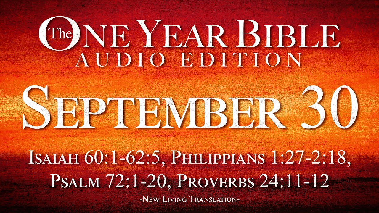 September 30 | One Year Bible Audio Edition