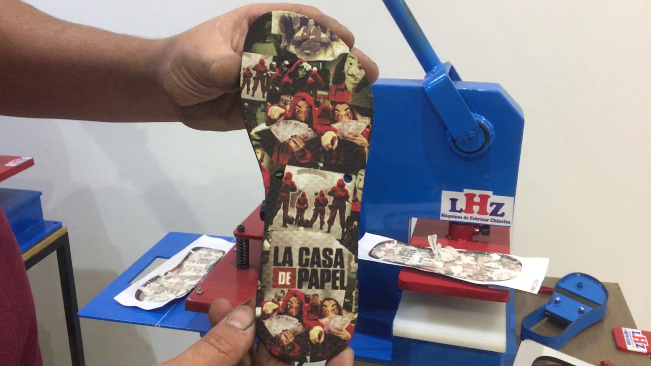 Maquina de corte com estampa. corte unico movimento LHZ MAQUINAS