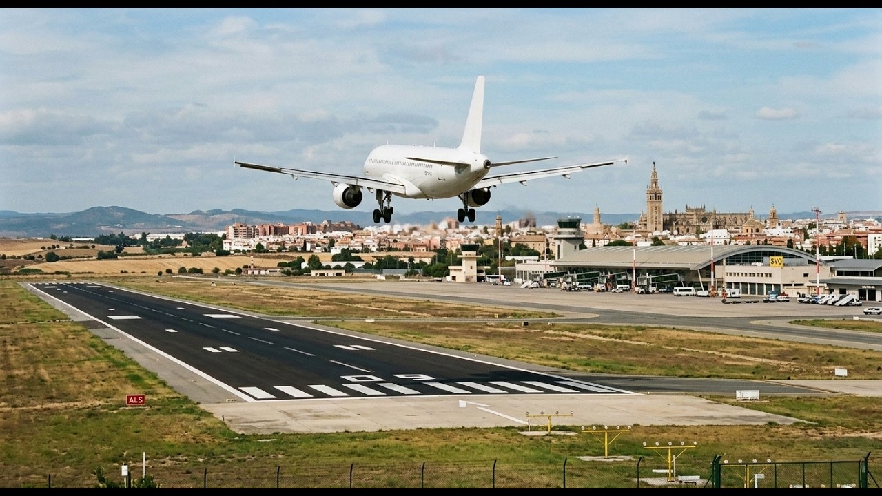 Spain 🇪🇸 - Seville - Landing at Seville airport