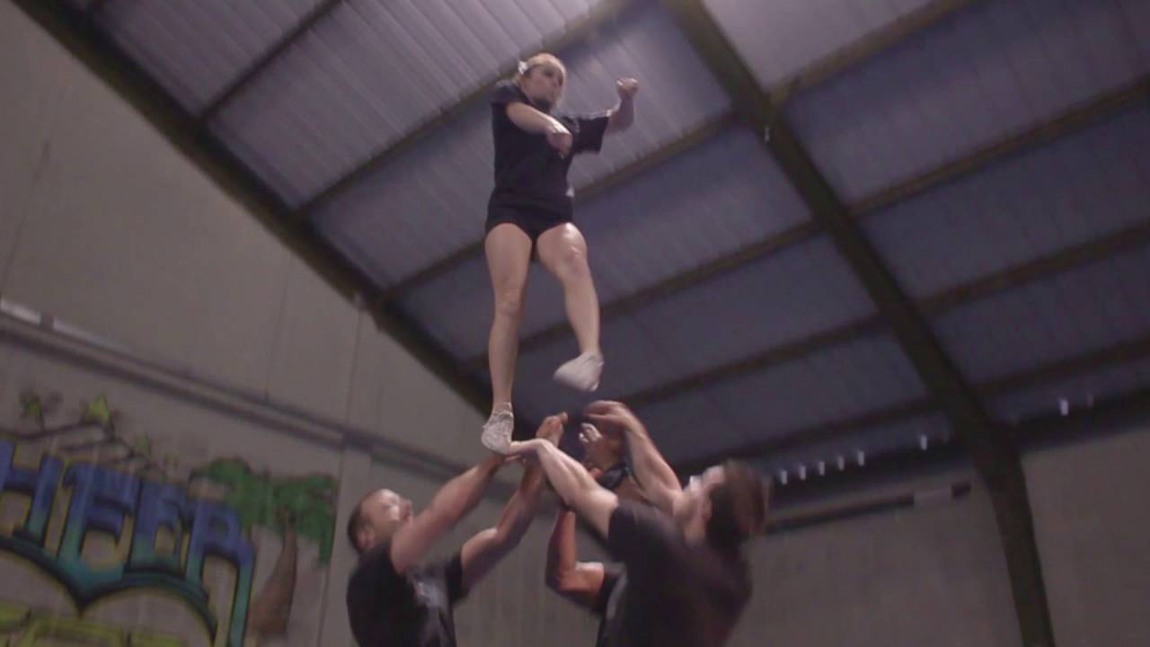 How to Do a Kick-Kick Double Basket | Cheer Basket Toss Technique