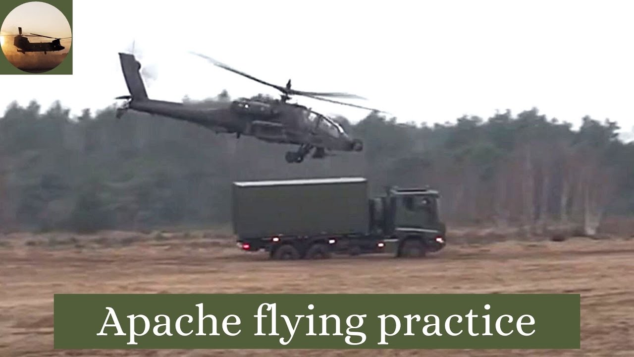 Apache - low flying practice and fast flying