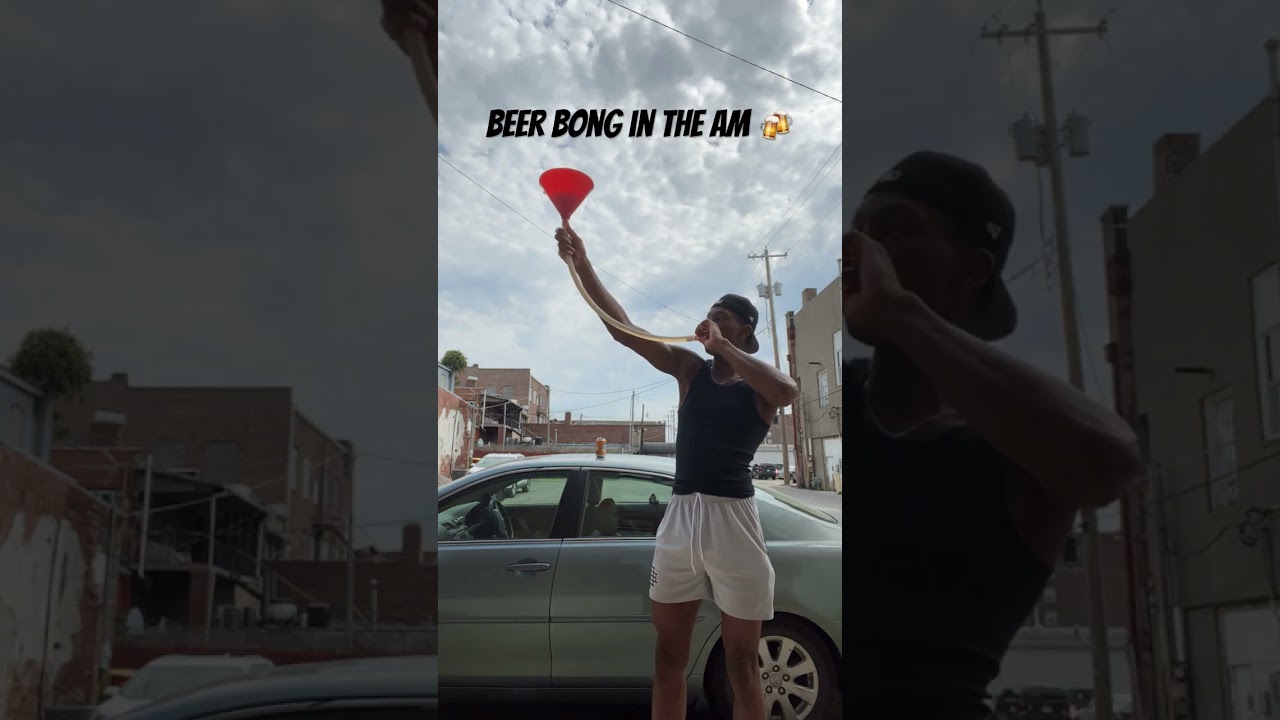 A Beer bong a day keeps the doctor away 🍻😭 #shortvideo #shotsviral #drinks