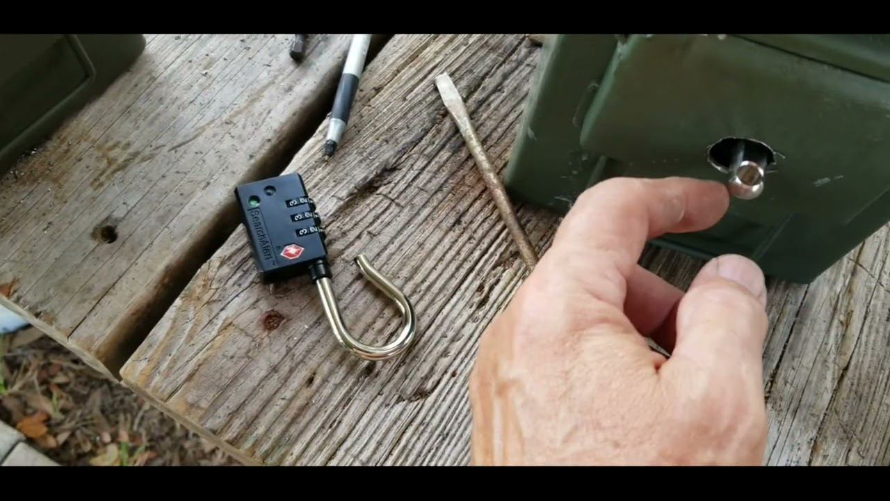 INSTALLING AMMO CAN LOCKS