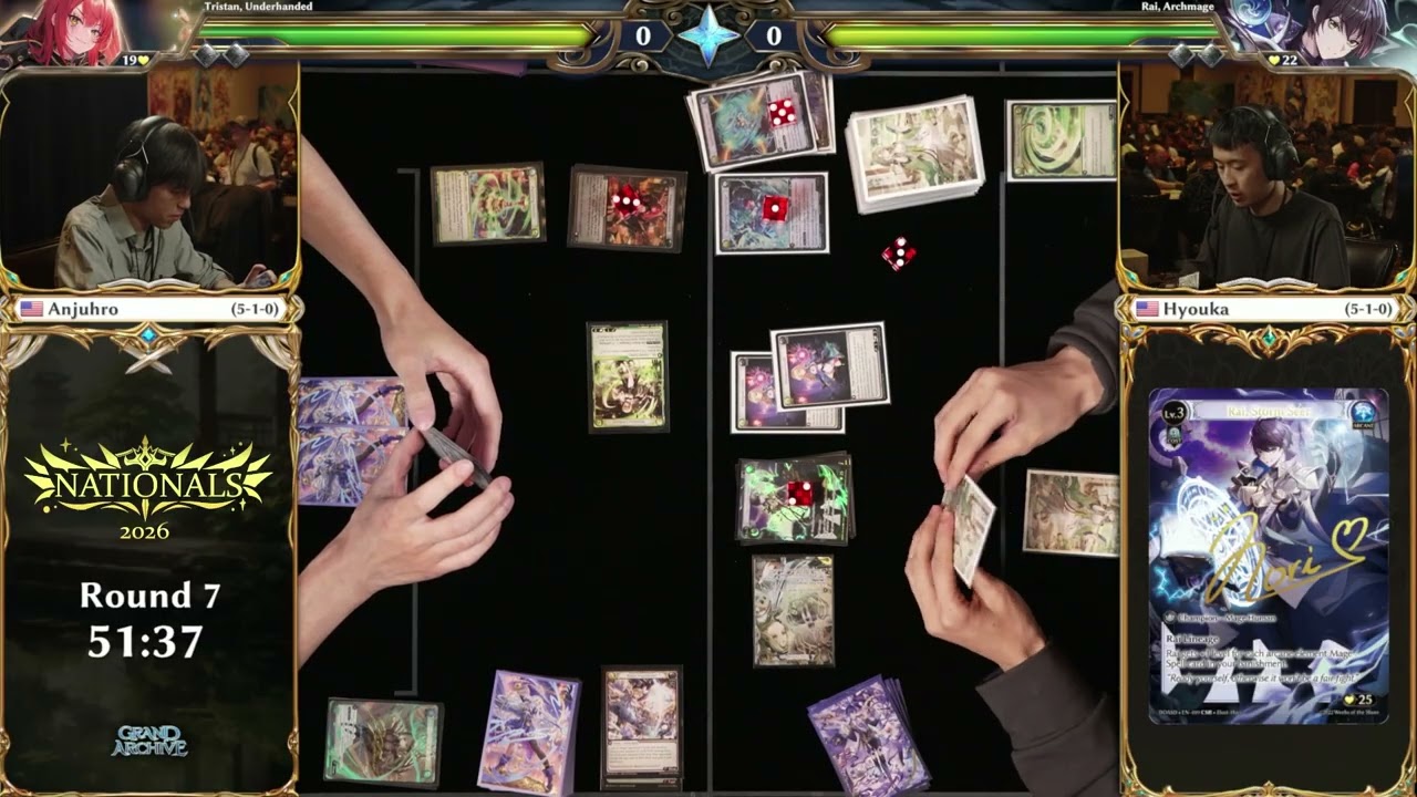 Wind Umbra Tristan vs Wind Arcane Rai | Grand Archive TCG North American Nationals Round 7