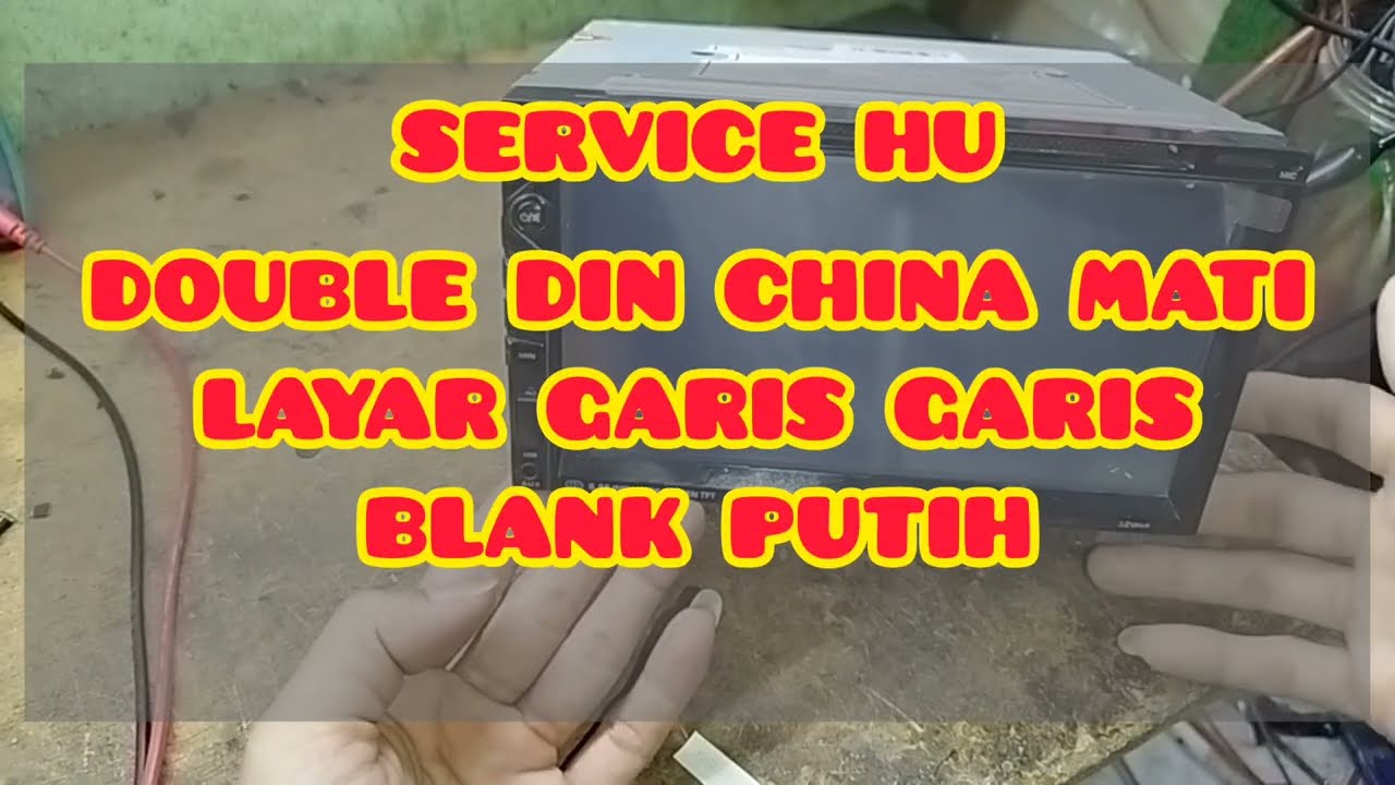 SERVICE HEAD UNIT DOUBLE DIN MATI BLANK LAYAR GARIS-GARIS ULTRA LINEAR UL-6991