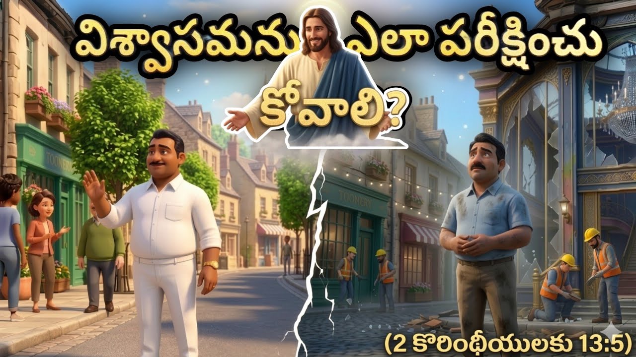 విశ్వాసమును ఎలా పరీక్షించు కోవాలి? (2 కోరింథీయులకు 13:5)🤔✝️|Jesus stories|Christian stories / Telugu