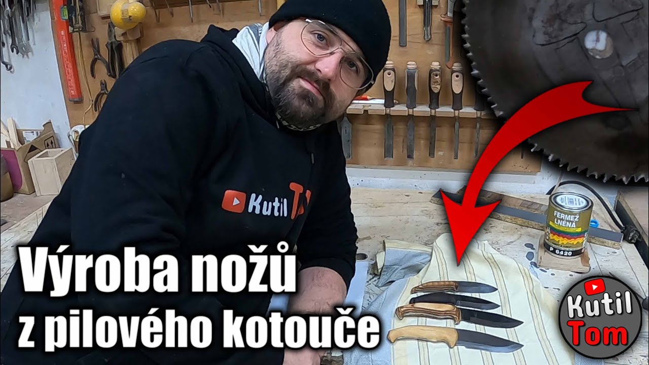 Jak vyrobit nůž z pilového kotouče - druhý pokus - DIY - Kutil Tom