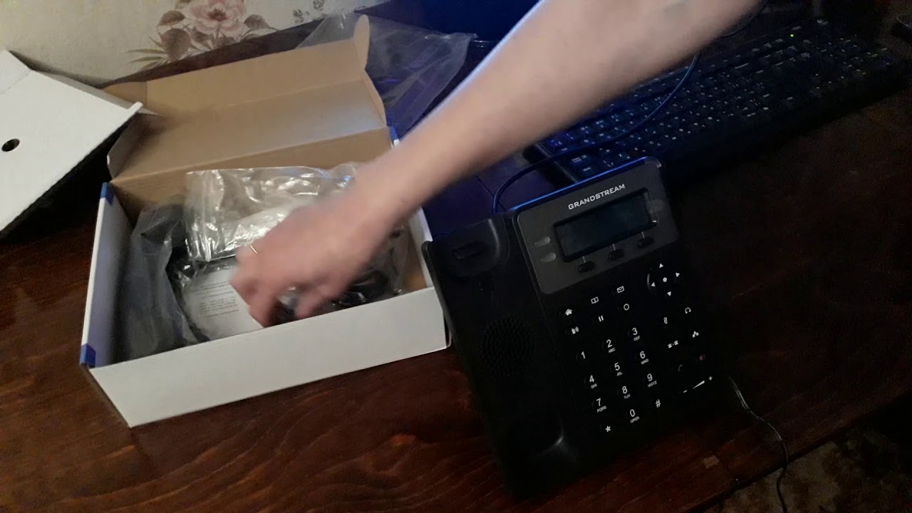 Видео инструкция настройка IP -тел.  Grandstream  GXP 1610