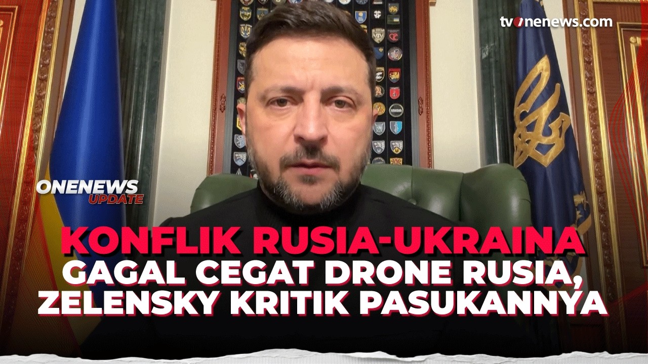 Gagal Cegat Drone Rusia, Zelensky Ngamuk ke Angkatan Udara Ukraina | OneNews Update