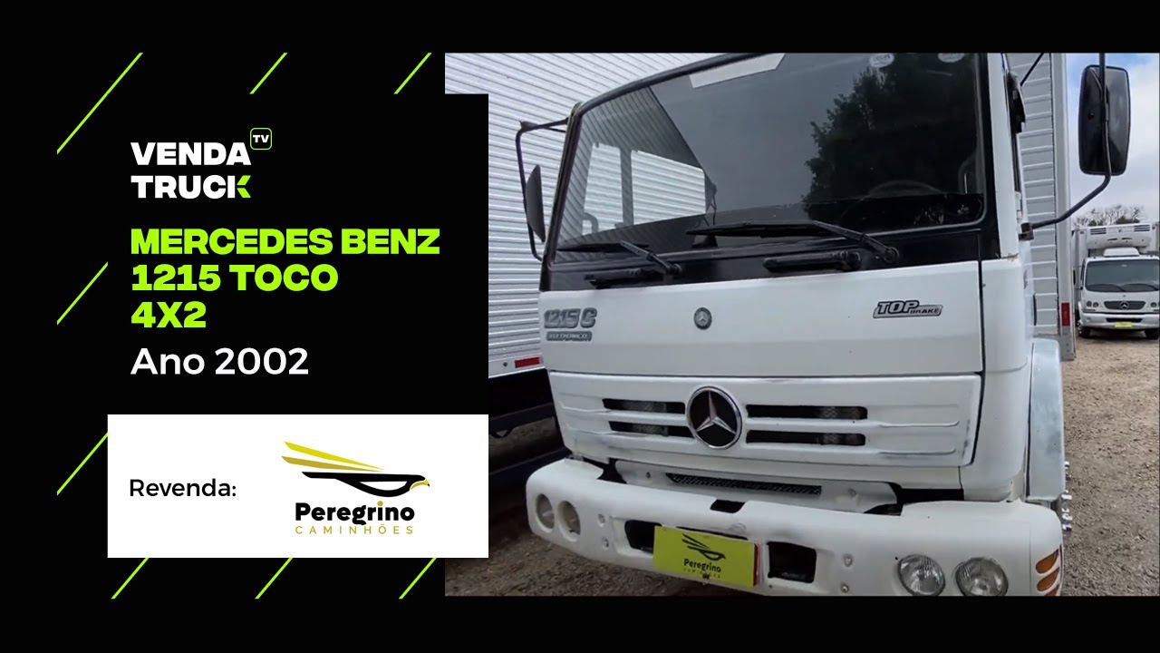 ESSE PREÇO É POR POUCO TEMPO! Mercedes Benz 1215 toco 4x2 no Baú de 7 metros PEREGRINO CAMINHÕES