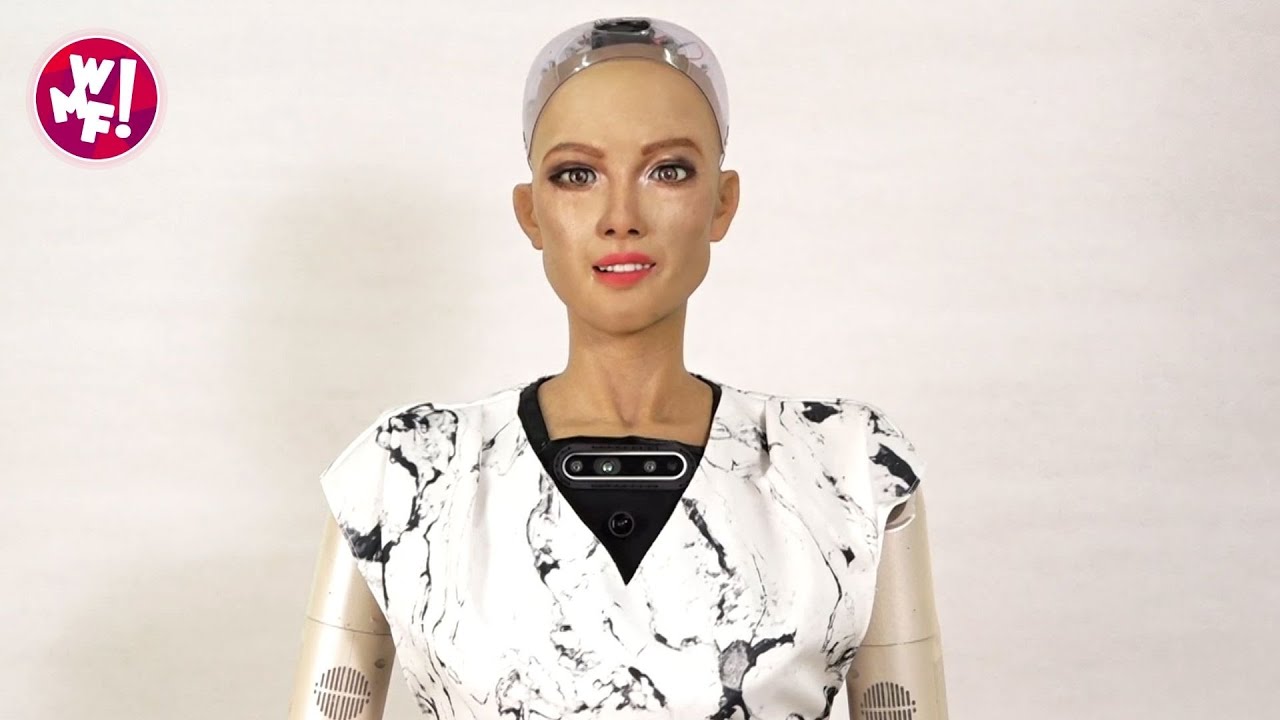 Robot Sophia al WMF 2022