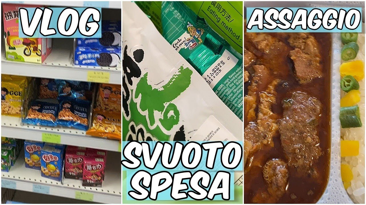 VLOG + SVUOTIAMO LA SPESA ASIATICA + ASSAGGIO