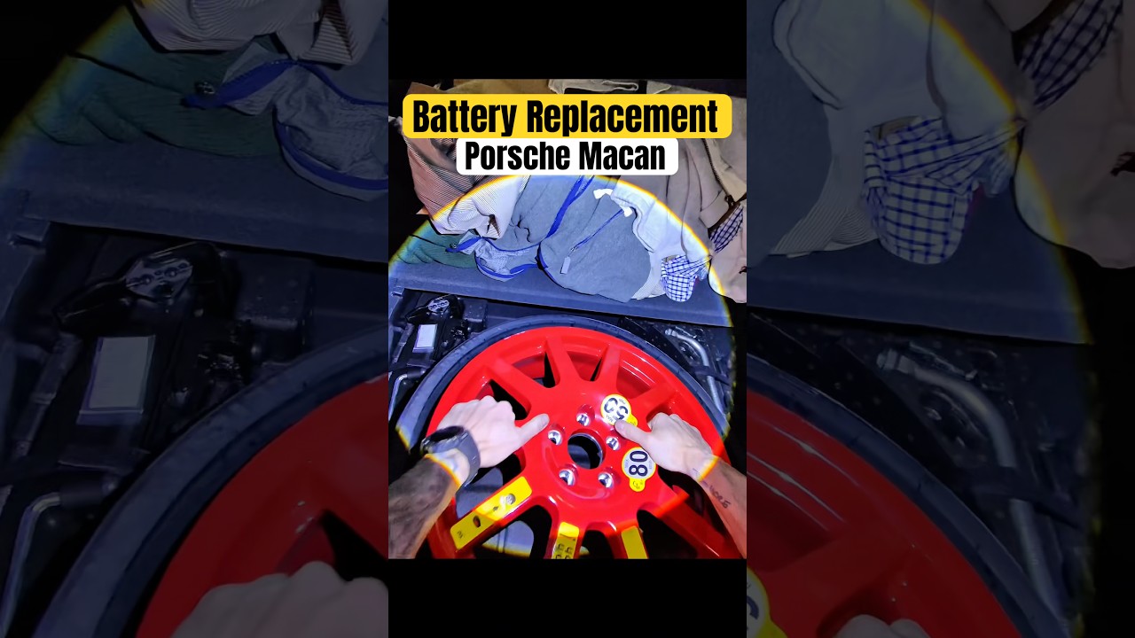 Replacing and programming the Battery on a Macan #dealershiplife #cartok #porschemacan #porsche