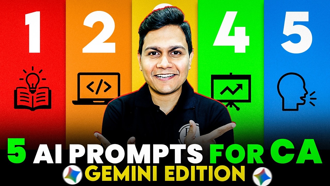 Top 5 Gemini AI Prompts Every CA Student Must Use in 2026🔥| Complete Guide | CA Nikesh Agrawal