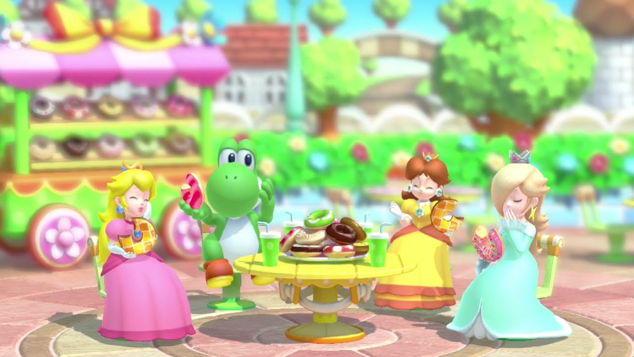 Mario Party 10 - Minigames Collection - Peach vs Daisy vs Rosalina Yoshi (master cpu)