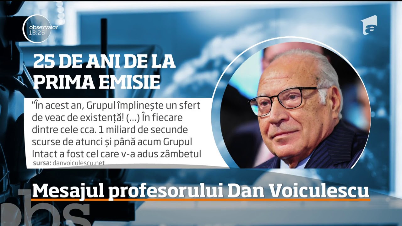 29 noiembrie este ziua în care Antena 1 a emis pentru prima oară
