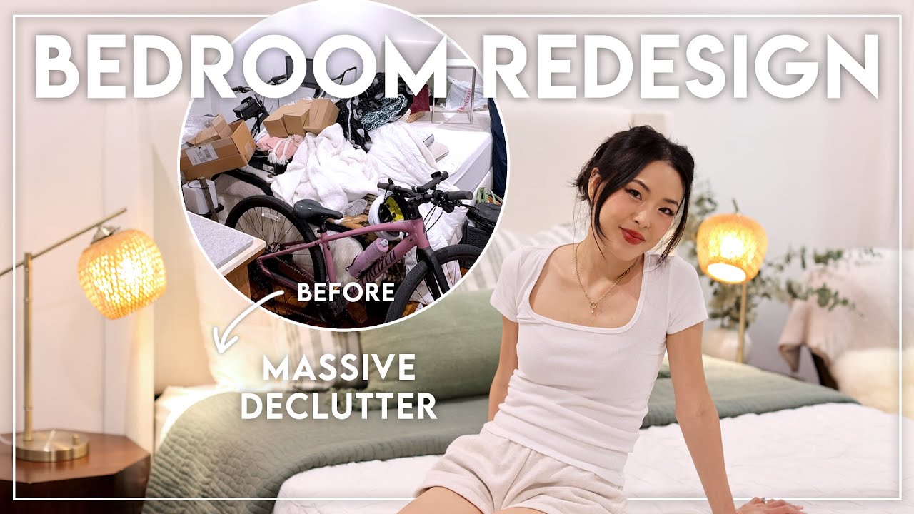 MASSIVE DECLUTTER & Bedroom Makeover (I had a secret junk room)