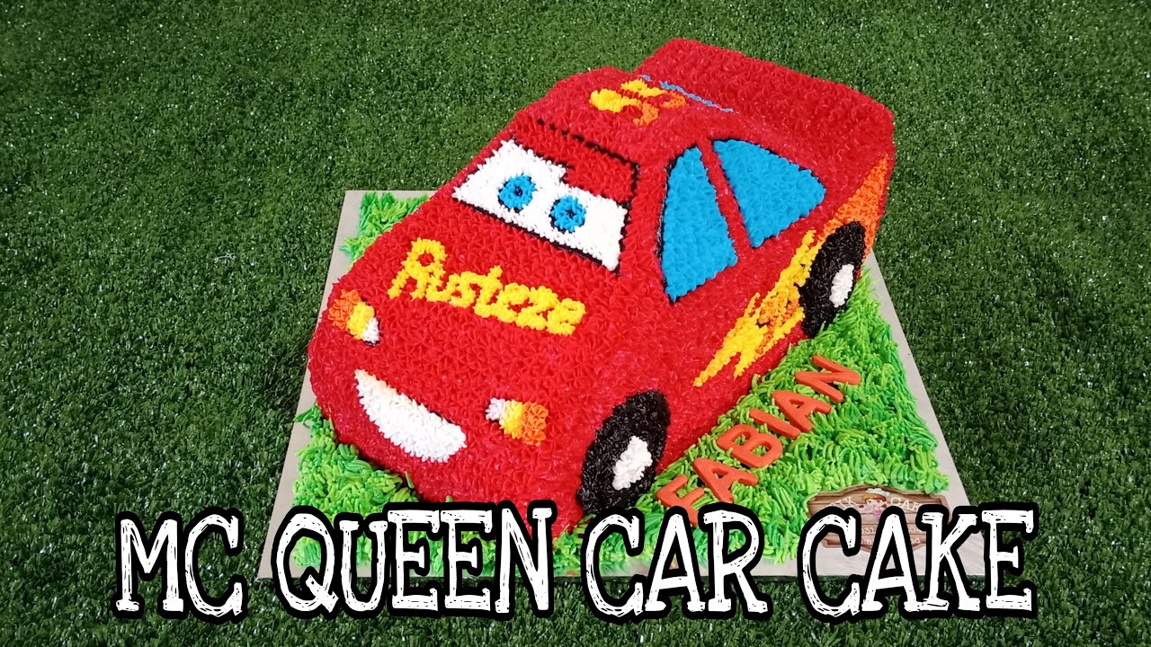 CAKE ULTAH TEMA MOBIL MC QUEEN