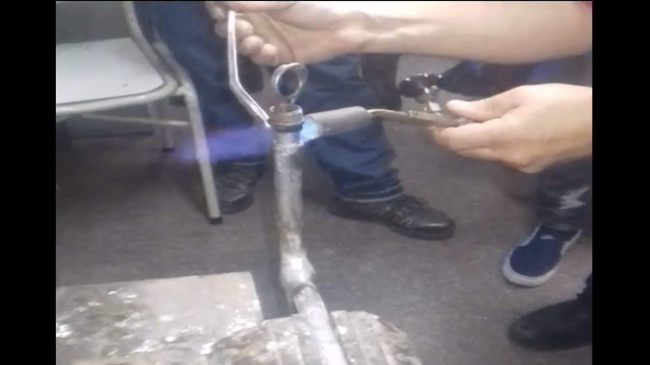 Como soldar caños de plomo #3, Soldadura "Bolita"