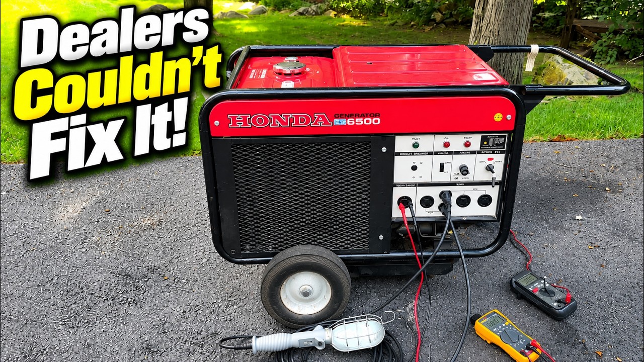 This Honda ES6500 Generator Defeated 2 Repair Shops!  Can We Fix It?