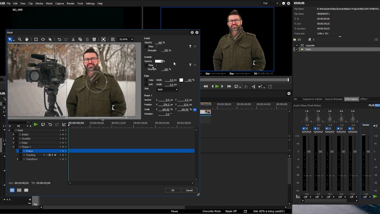 MASKING A STILL IMAGE - EDIUS TUTORIAL