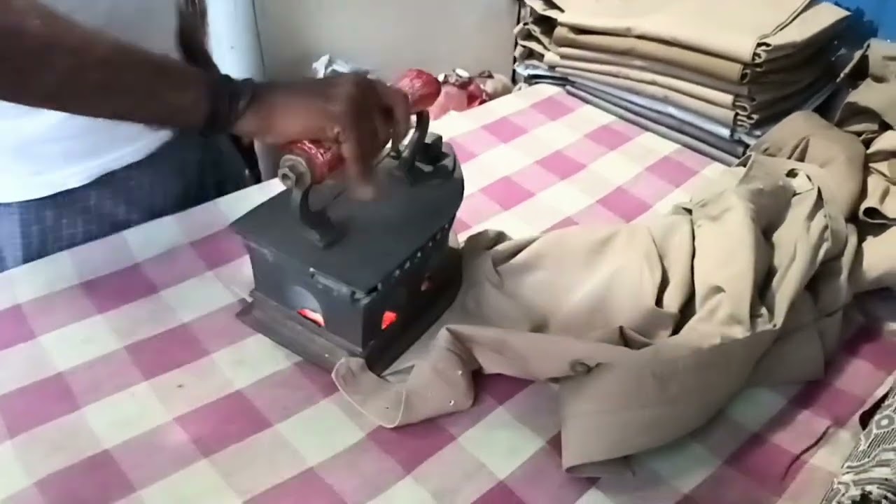 police uniform ironing # காவலர் சீருடை சுருக்கத்தை நீக்க  முழு காணொளி # uniform ironing #