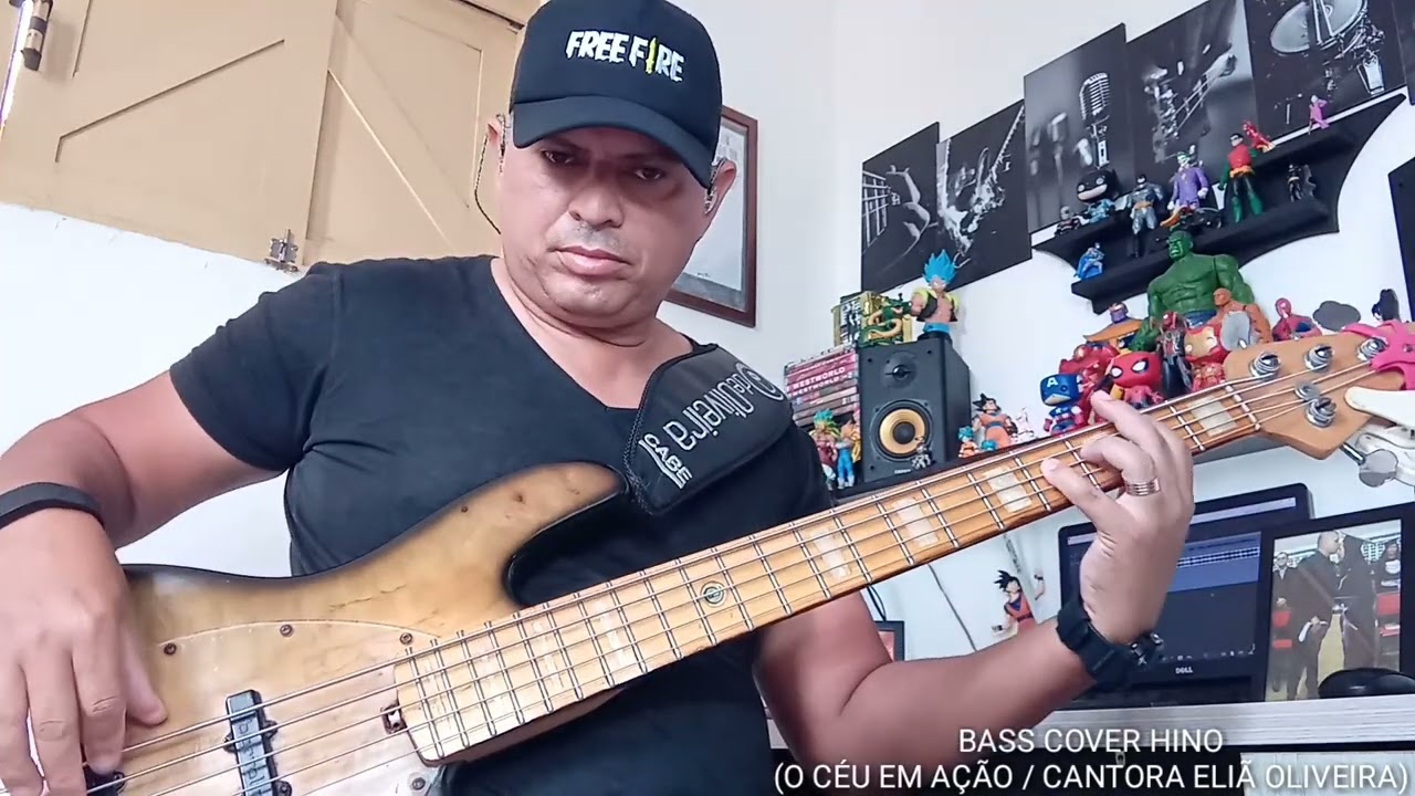 Bass Cover Hino - O Céu em ação Cantora Eliã Oliveira #bass #basscover #eliãoliveira #eliaoliveira