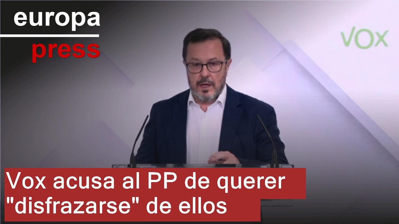 Vox acusa al PP de querer 