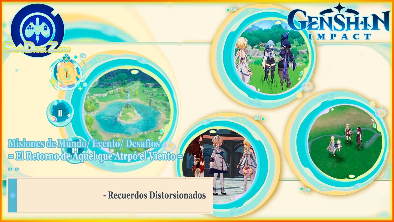 Genshin Impact - Recuerdos Distorsionados - (Misión de Mundo/ Desafíos/ Mondstadt)