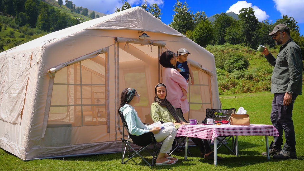 I Tried CAMPING WITH INFLATABLE TENT and It Changed Everything!