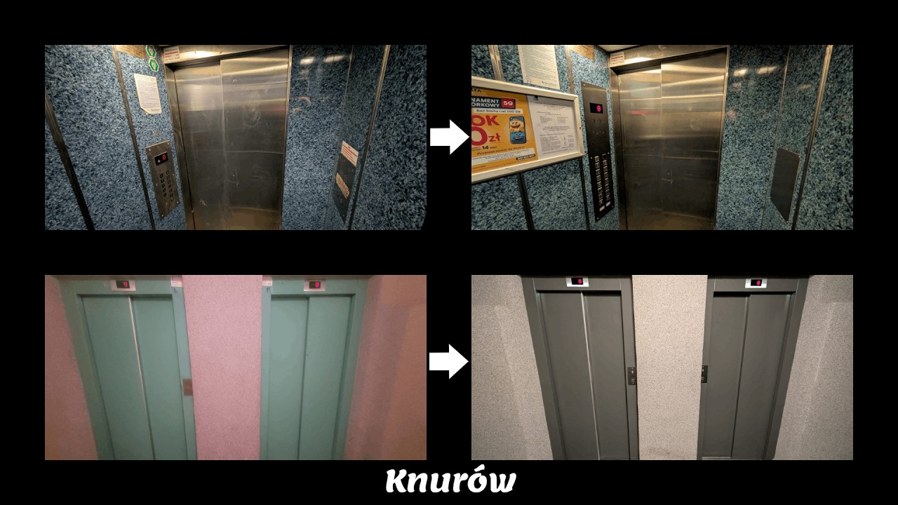 Lift tour, ul. J. III Sobieskiego 8, K. Wojskowych 1A, Mieszka I 15 i W. Łokietka 9, Knurów