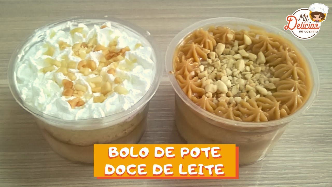 FAÇA E VENDA - BOLO NO POTE - DOCE DE LEITE