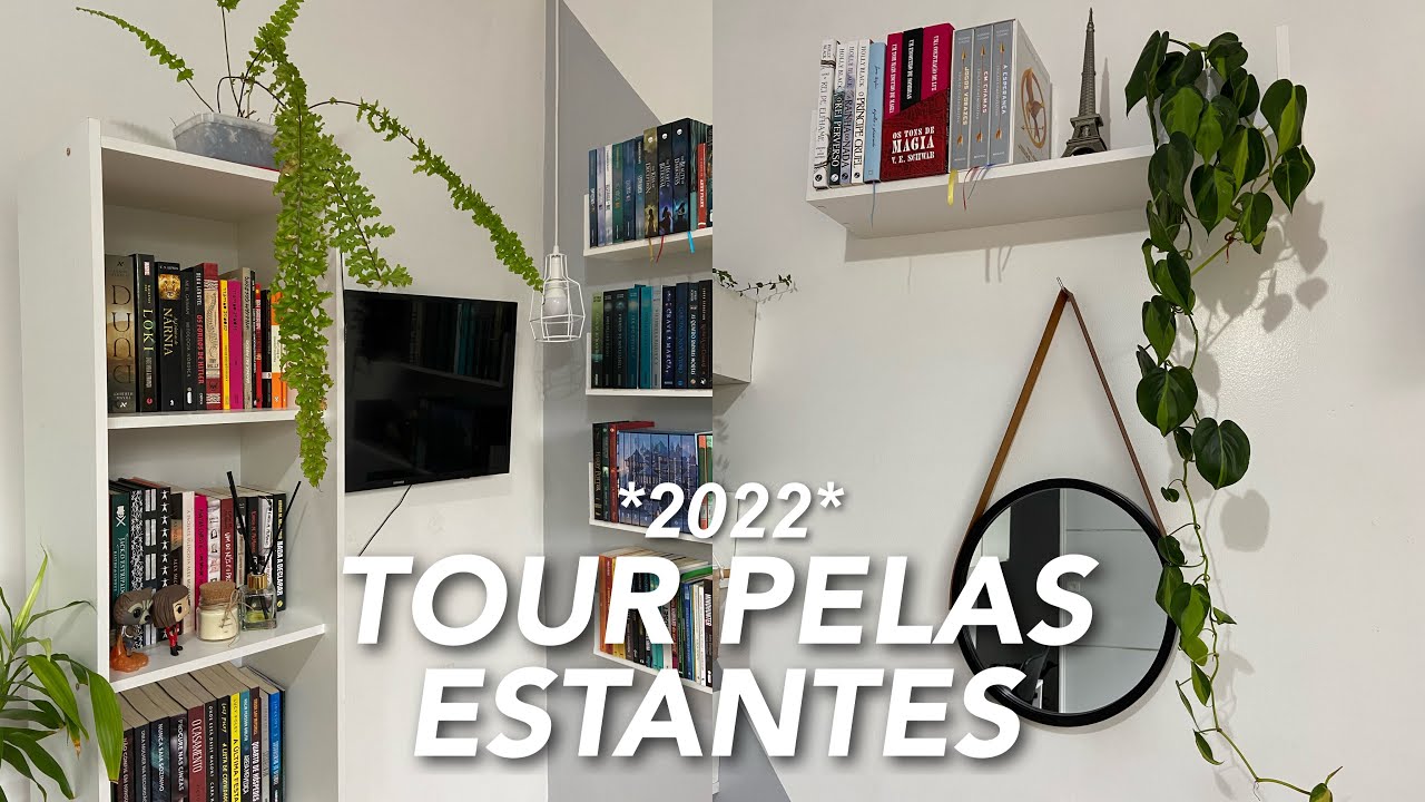 TOUR PELAS MINHAS ESTANTES 2022 | Bookshelf tour 📚